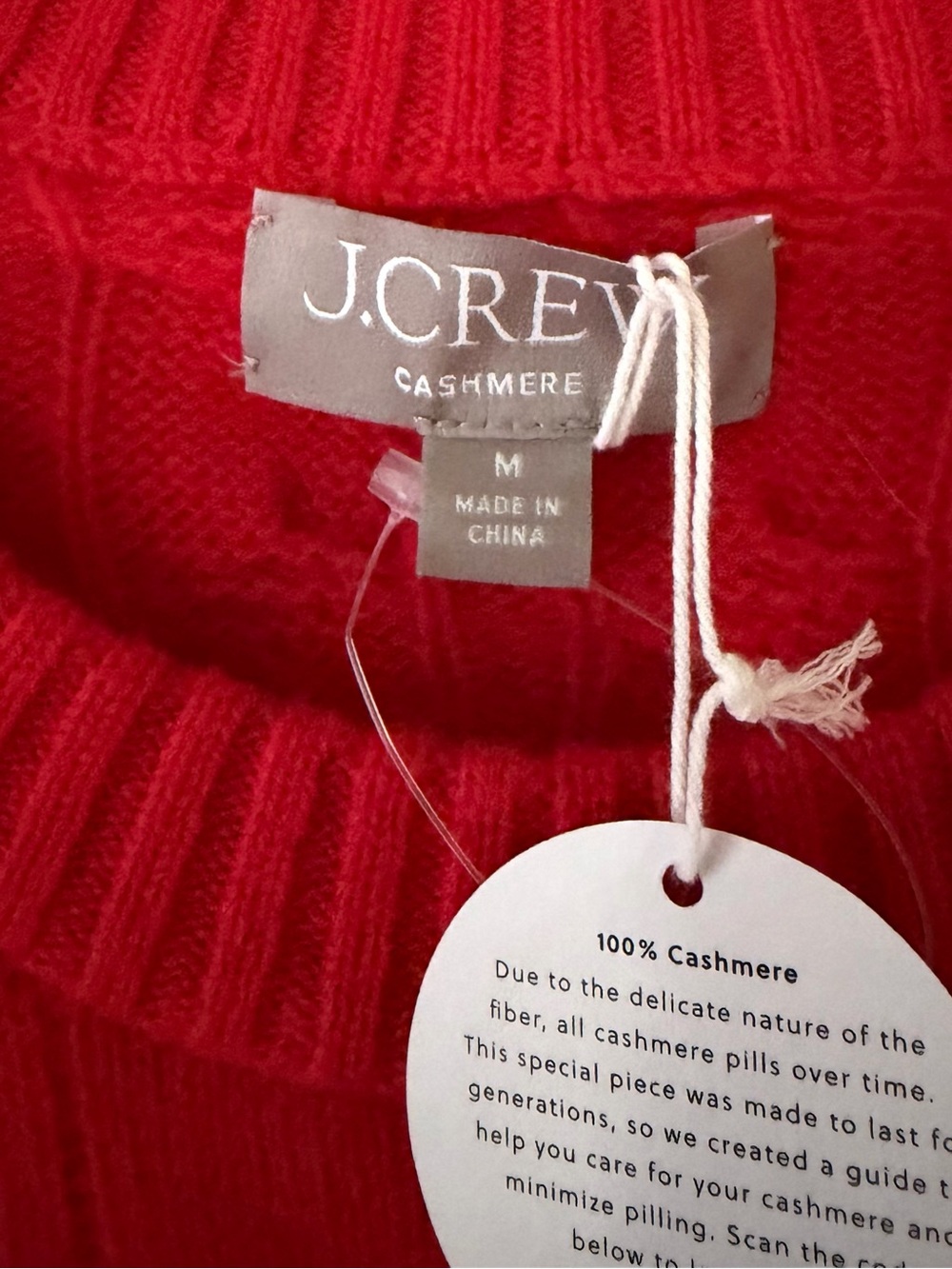 J. Crew 100% Cashmere Short Sleeve Cable Knit Sweater - Picture 4 of 4
